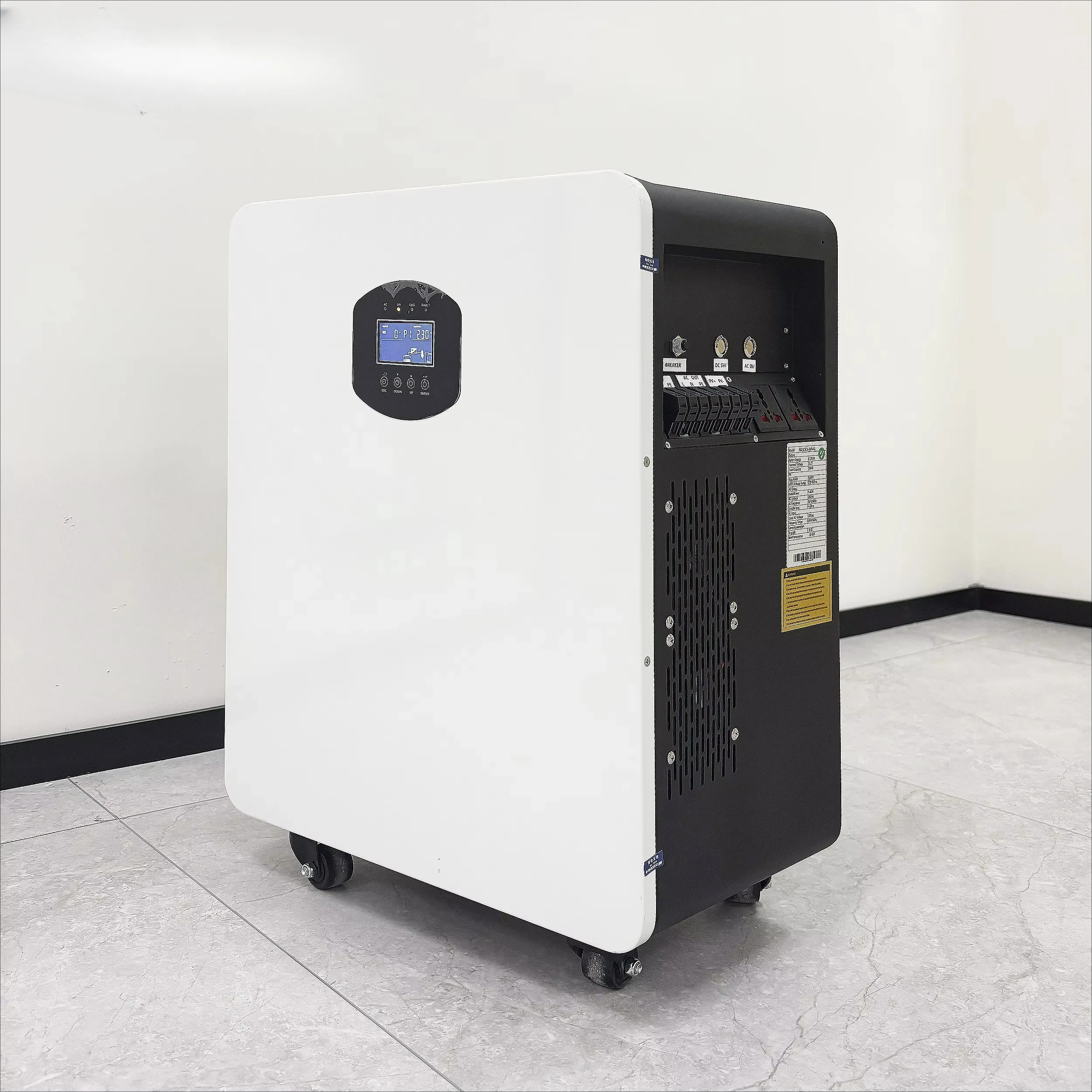 

5KWH 10KWH Standing Home Energy Storage High Quality Batteries and Inverters Lithium Ion Solar Batteries with Wheels