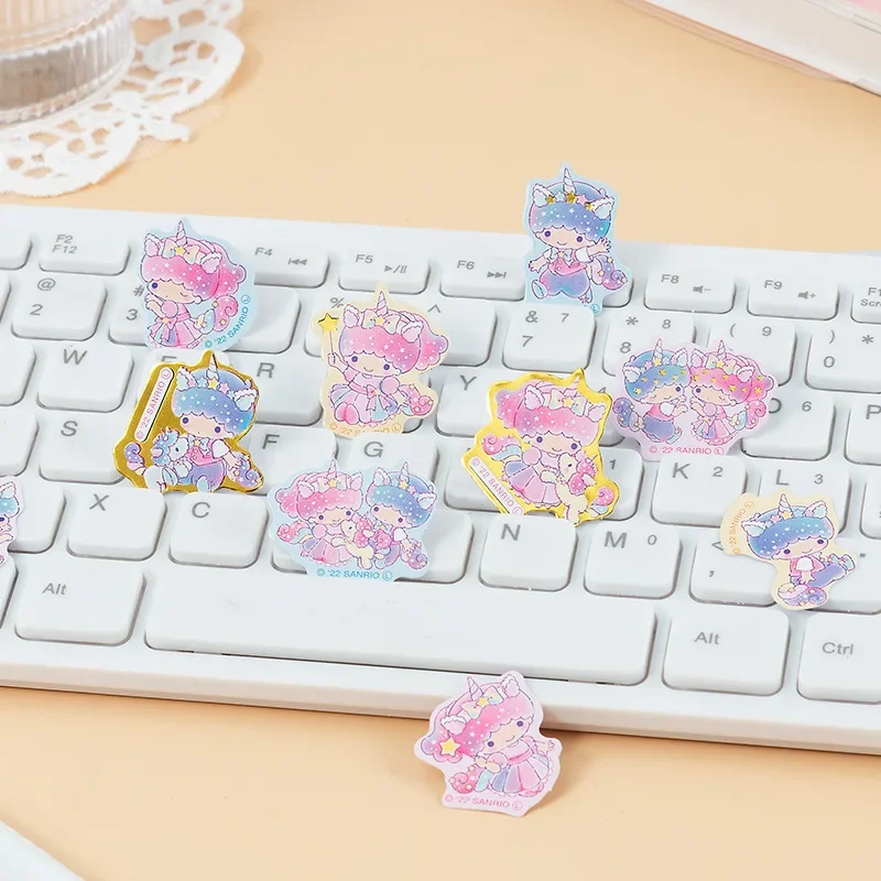 Sanrio Diy Handbook Stickers Cartoon Hello Kitty Album Material Decorative Creative Stickers Kawaii Gift Scrapbook Sticker Pack