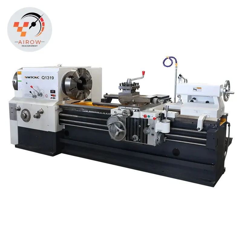 Airow Lathe Machine Q1319 200mm Big Spindle Bore Pipe Threading Lathe Machine With CE protection