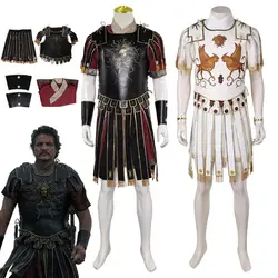 Gladiator Marcus Acacius Cosplay Costume Disguise for Men Knight Warrior Costumes Fantasy Outfits Halloween Carnival Clothes