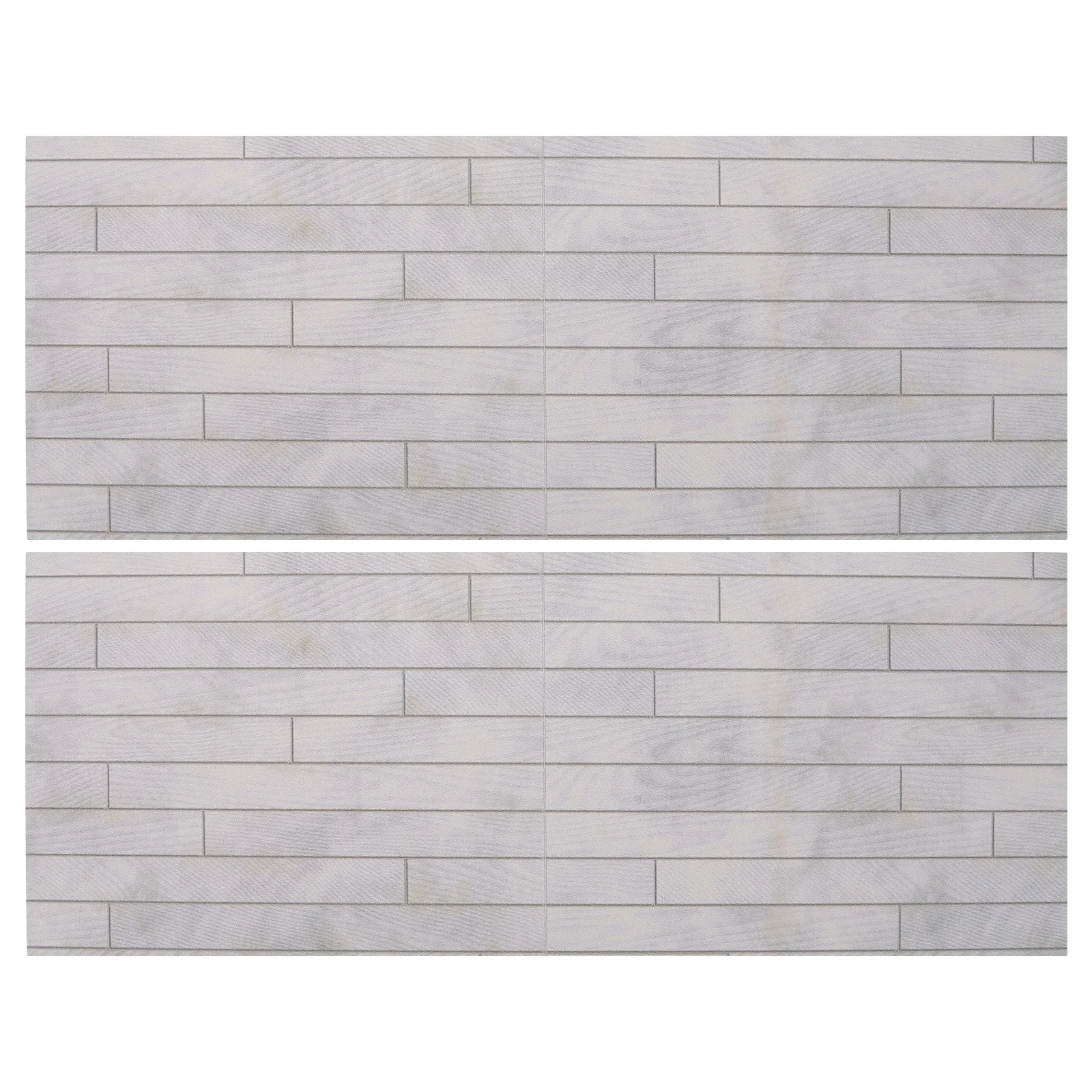 2Pcs Mini Floorboards Natural Texture Detailed Design Dollhouse Decor Flooring Sturdy Material Dollhouse Flooring