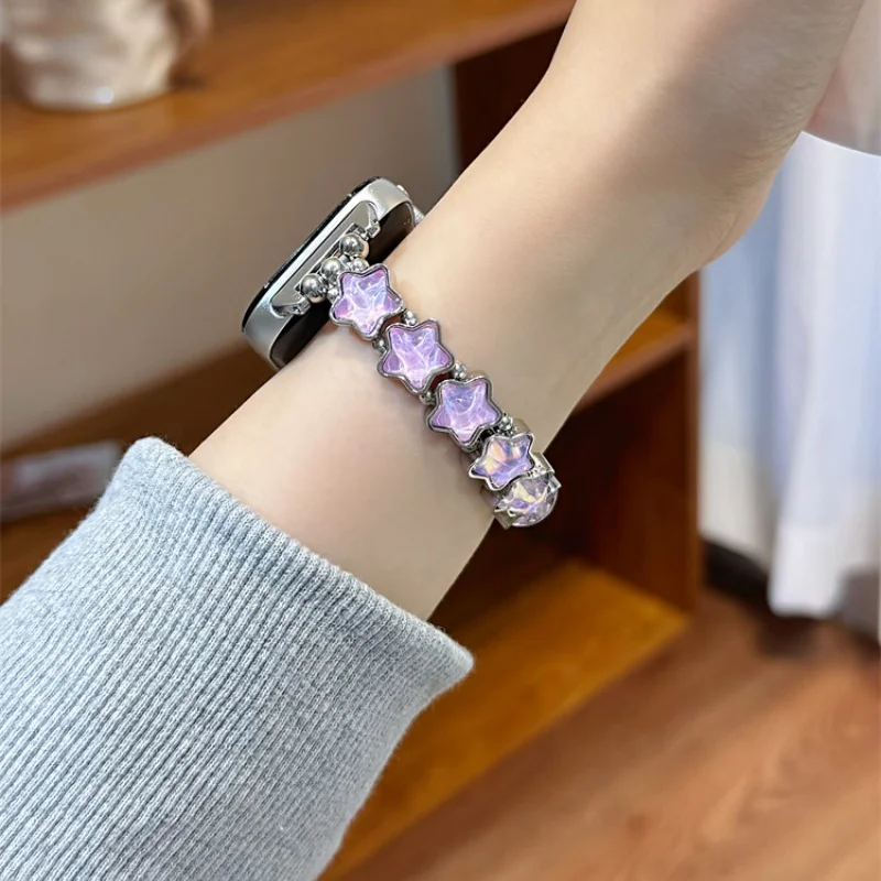 

Flowing Star is suitable for HW Watch Fit3/Fit4 straps and HW Band 8/9/10NFC handmade straps