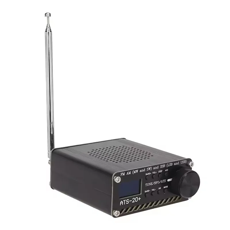 ABZV-Easy To Read Ricevitore digitale portatile ATS 20+ Radio World Band professionale per la casa per ricevitore esterno