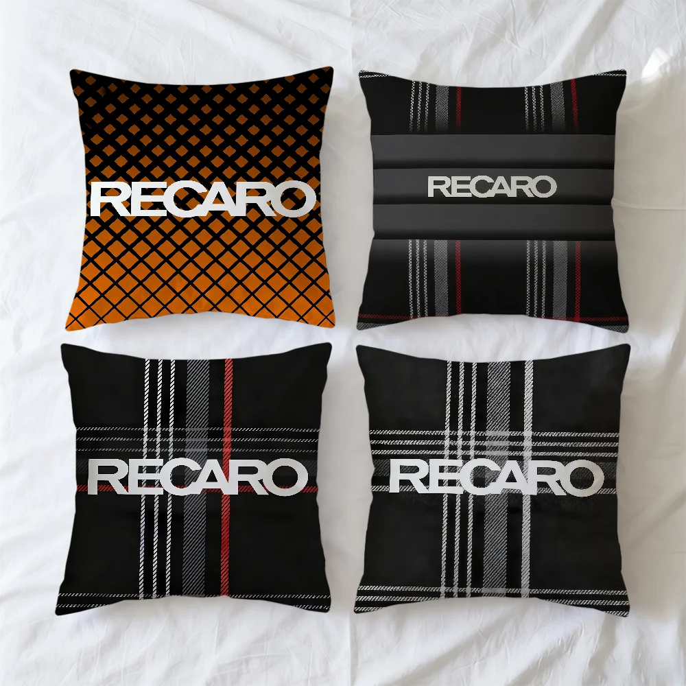 Cushion Cover Anime Square Decorative Throw Logo Pillow R-R-RecaroS-ES Case Sofa Bed Fashion Living Room Birthday Anniversary