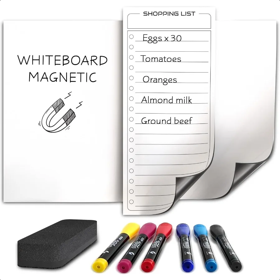 

Magnetic Dry Erase Board for Fridge Whiteboard Magnetic White Board Refrigerator Magnet 8 X12 Magnetic Whiteboard for Fridge an