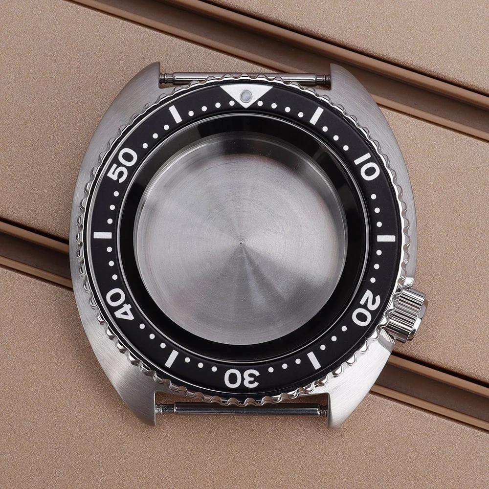 45mm Men's Watch Case With Sapphire Glass Waterproof For Mod Abalone NH35 NH36 NH34NH38 4R36 Movement 316L Stainless Steel Parts