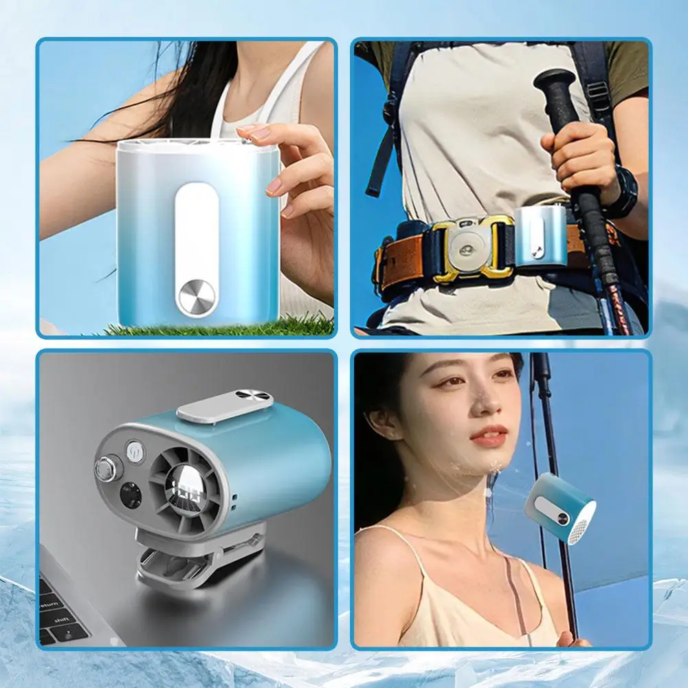 

Multifunctional Portable Mini Electric Fan Intelligent Multi-speed Adjustable Cooling Clip-on Fan Powerful Wind Summer Must-have