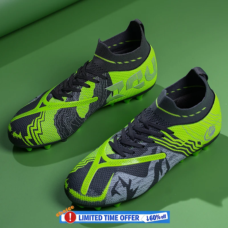 

Новые мужские футбольные бутсы для зала, профессиональные женские футбольные кроссовки, с длинными шипами, дышащие, сверхлегкие, для тренировок