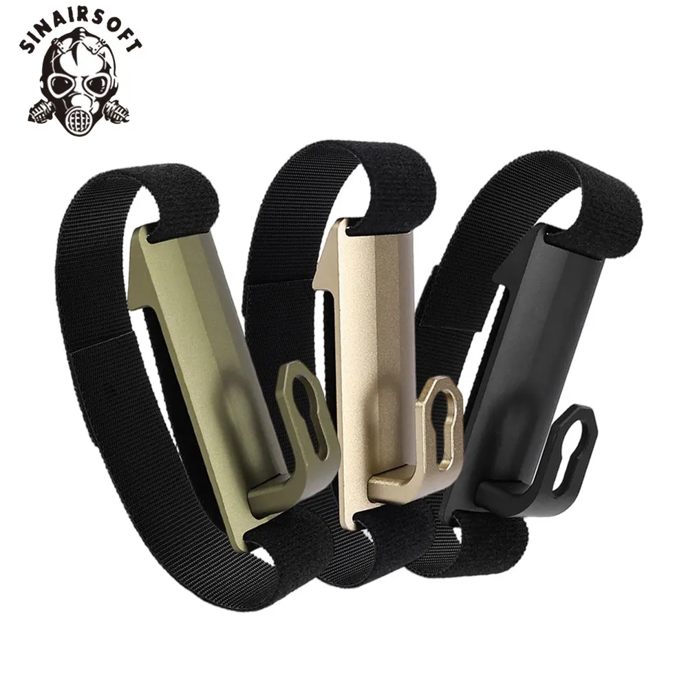 Taktische Weste Brust Rig Aluminium Airsoft Anker Haken Clip Schnalle Schulter Halterung Für Sling Feste Molle Weste Brust Rig