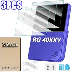 3-1PCS Tempered Glass for Anbernic RG40XXV Handheld Game Console Screen Protector Films Anti Scratch Full Cover Film for RG40XXV