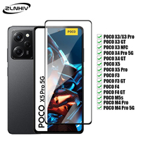 ZLNHIV full cover For xiaomi Poco X5 M5 M5s X4 F4 M4 pro 5G X3 NFC F3 GT Tempered glass phone screen protector protective film