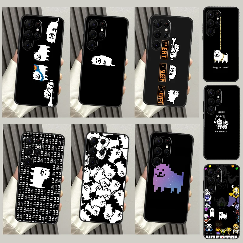 Undertale Annoying Dog Case For Samsung Galaxy S23 S21 S22 Ultra S8 S9 S10 Note10 Plus Note 20 Ultra S20 FE Cover