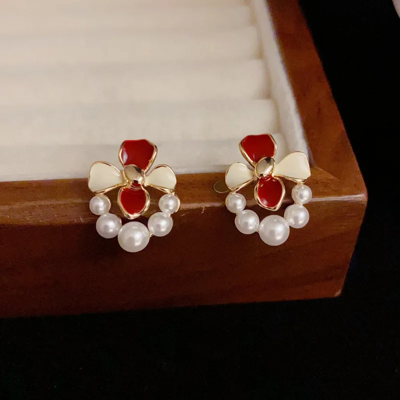 قلادة أقراط للسيدات مع إبرة فضية S925 ريترو، إكسسوارات مجوهرات بسيطة وعصرية ومتعددة الاستخدامات