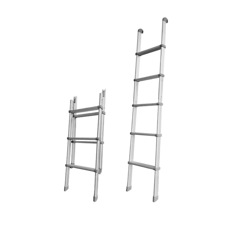 TYTXRV RV Interior Ladder 5-Step Caravan Folding Aluminium Indoor Ladder Easy Installation for Camper Motorhome Trailer Bunk Bed
