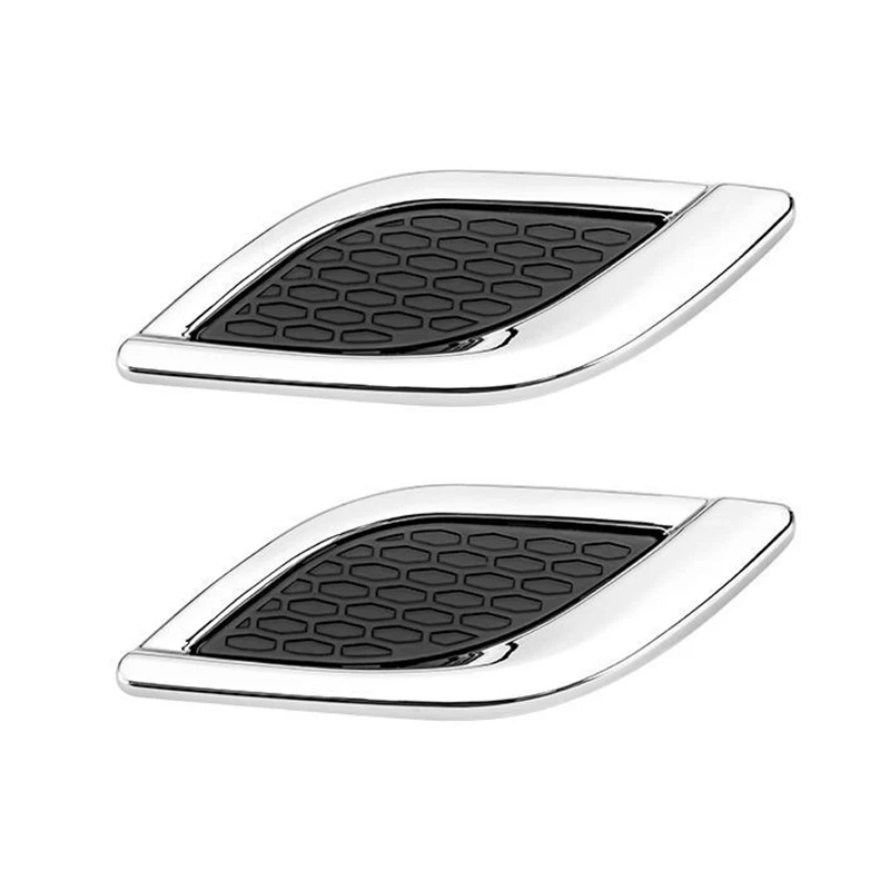 

Universal Car Front DIY Fender Side Vent Air Duct Decor Trim Stick Cover 2Pcs