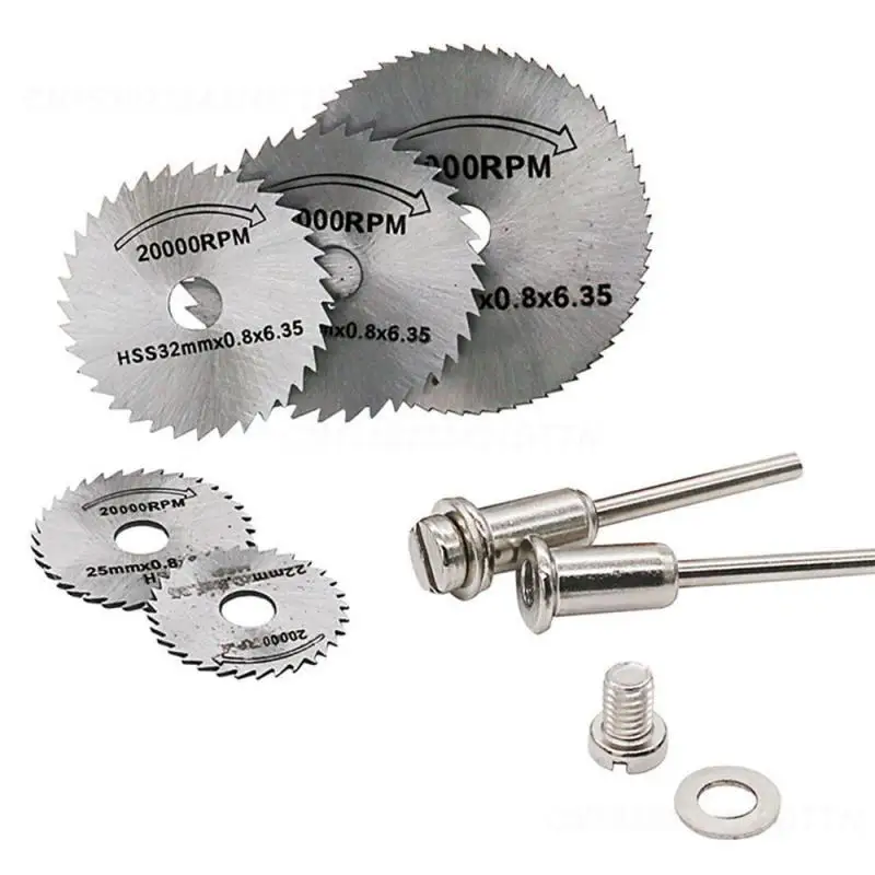 1/2PCS Dremel Metal Cutter Versatile Tool Quick And Easy Installation 25/32/50/60mm Hss Circular Saw Blade Drill Mandrel