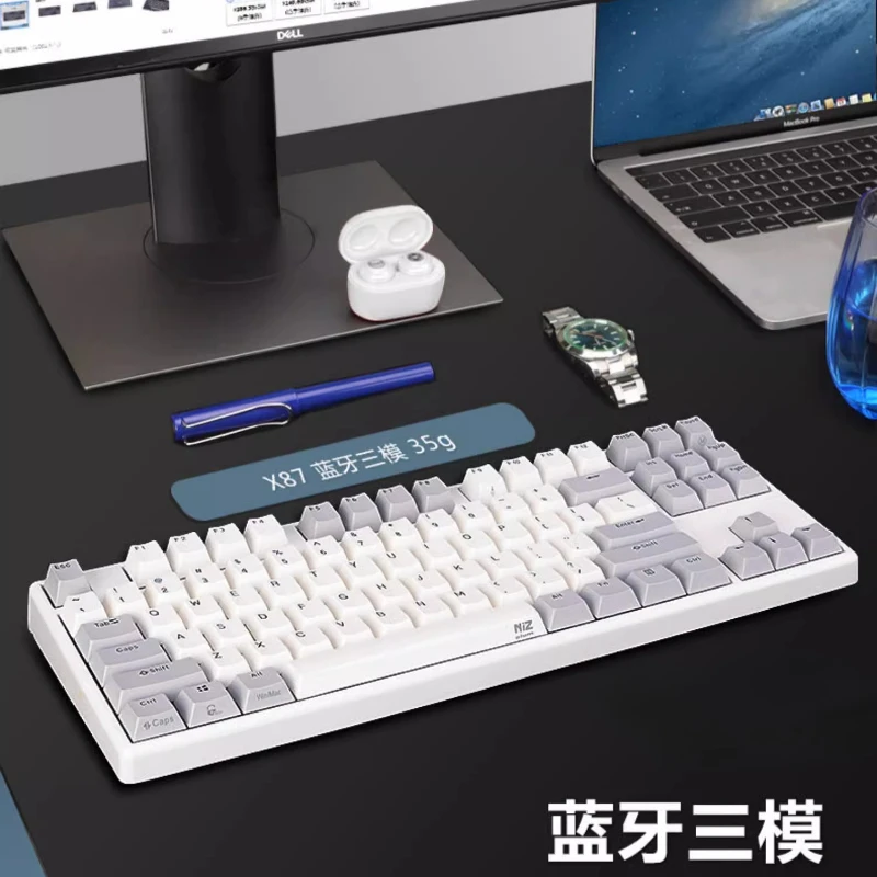 

X87 108pro статическая емкостная клавиатура Bluetooth беспроводной проводной программатор код слово полная клавиша программируемая отключение звука Plam 35 г/45 г игра