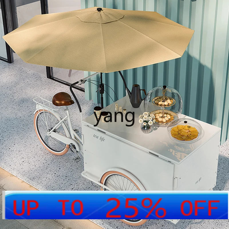 CX  night market stall trolley movable coffee wrought iron float outdoor promotion display sale