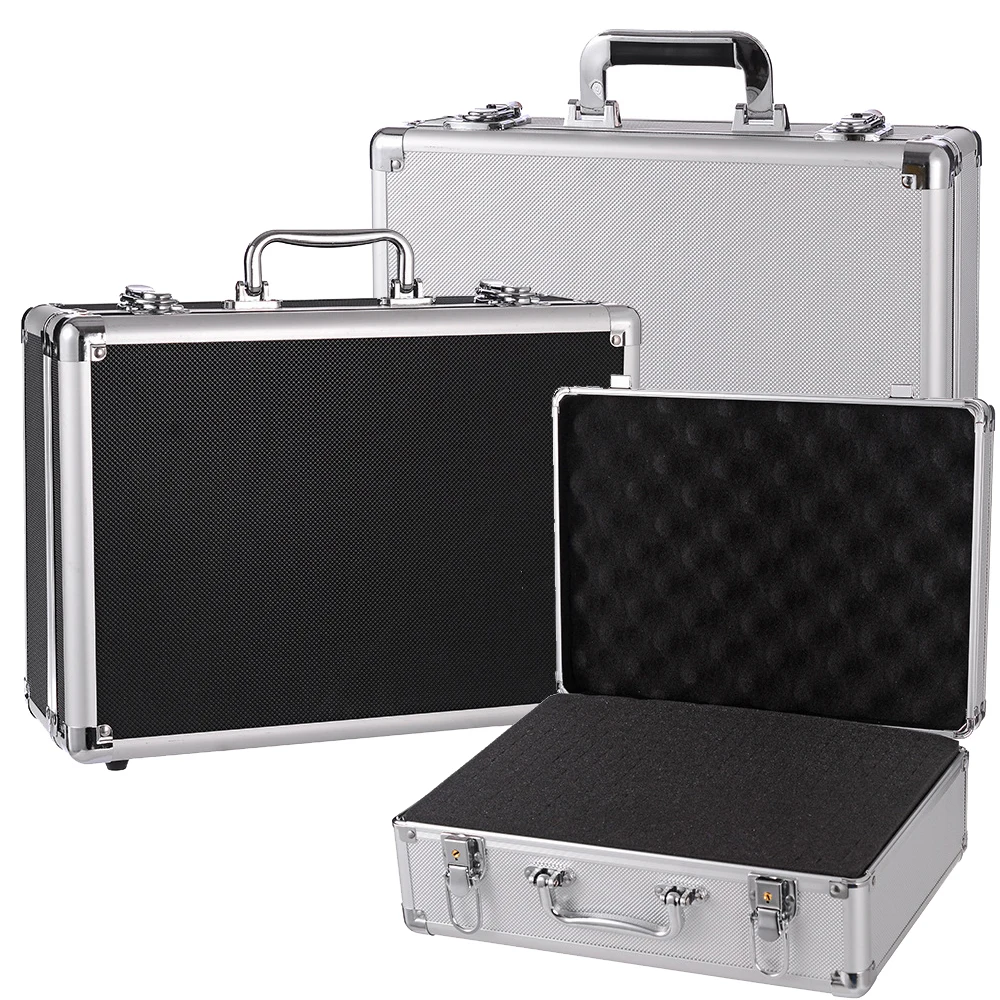 Aluminum Alloy Frame Protective Suitcase Box for Microphones Sound Card Storage Bag for Cameras Accessories