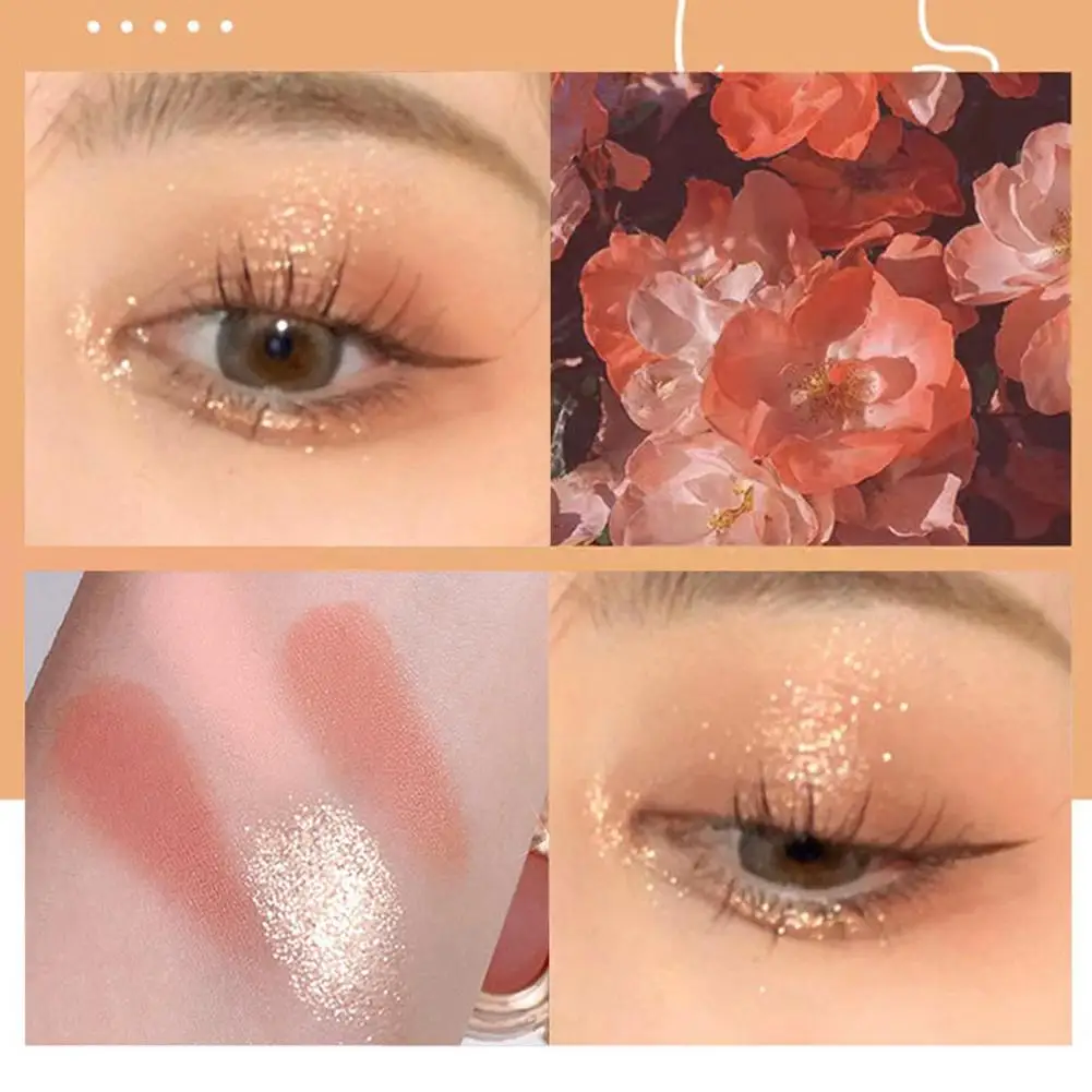 Eye Makeup Pearlescent Highlight Dreamy Eye Makeup Eye Eyeshadow Palette Shadow Blush Makeup Eyeshadow Palette Clover Trimm Y7b4