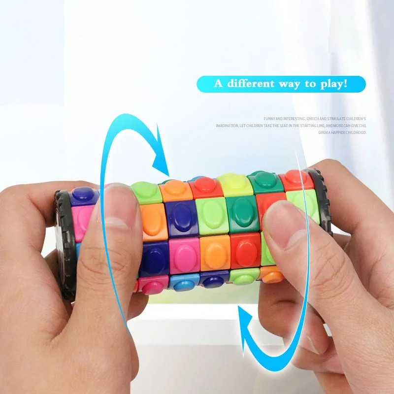 Profissional Magic Cube Fidget Toy, Stress Reliever, Cubos de velocidade intelectual, Cubo Infinito, Brinquedos de mesa