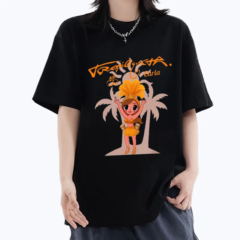 

Karol G Tropicoqueta vintage T shirt Men Women ' s classic Fashion Summer tee shirt oversize Unisex short sleeve Cotton t-shirts