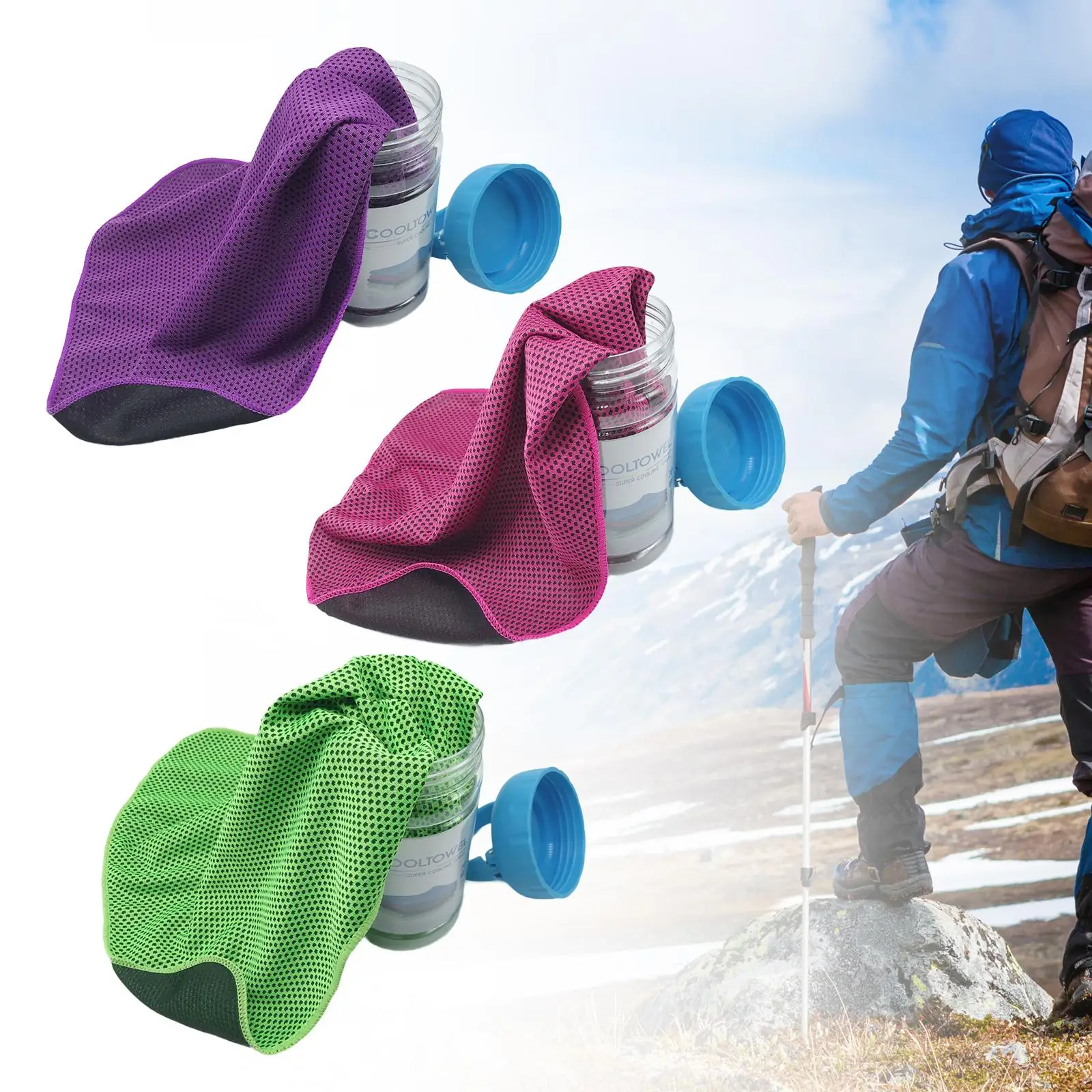 Ice Towel Utility Compact Fitness Gear for Camping Outdoor Sports Welding