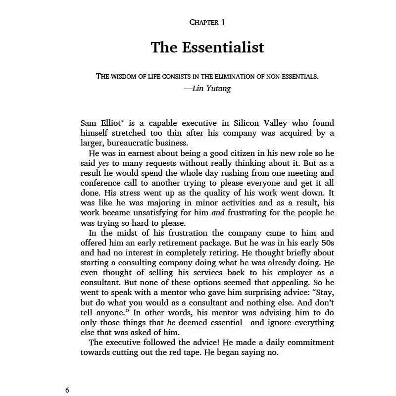 Essentialism The Disciplined Pursuit of Less English Novels