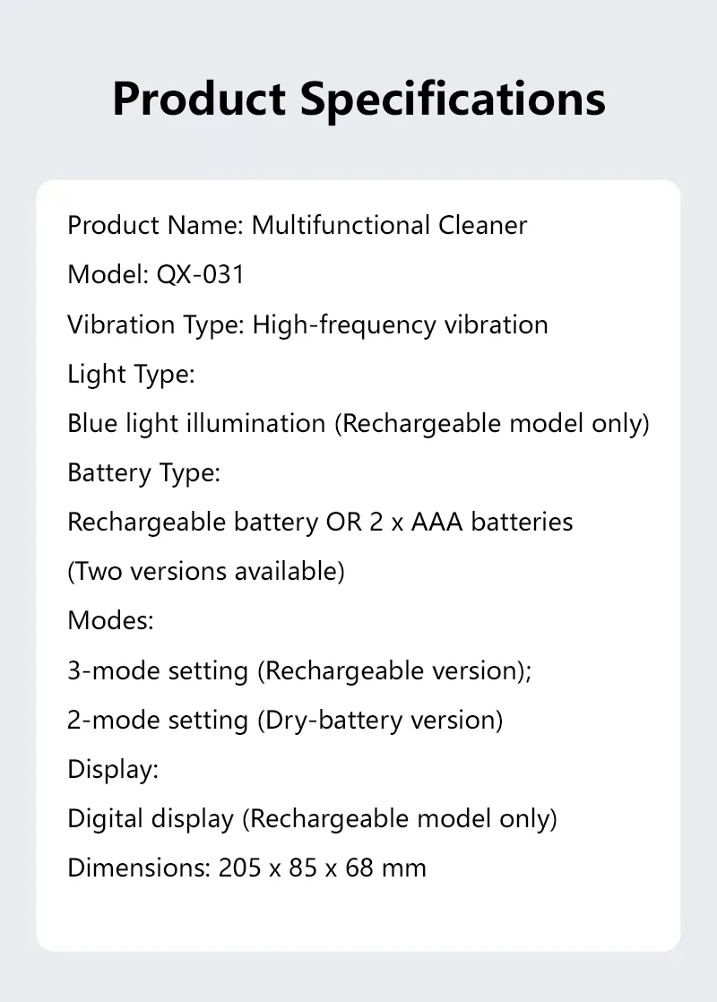 Lenovo Ultraschall-Reinigungsgerät, Brillen- und Schmuckreinigungsgerät, Blaulicht-Vibrations-Automatikreinigungsgerät für Zahnspangen – Detail 17