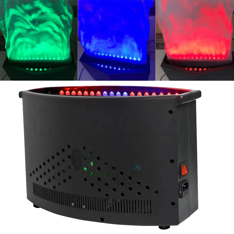 

RGB LED Silk Fire Flame Effect Light Remote Control Safe Stage DJ Flame Machine For Haunted House Decoration Party Bar