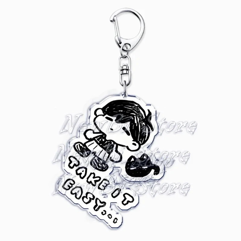 Hot Omori Game Keychain for Accessories Bag Basil Kel Hero Aubrey Omocat Sunny Key Chain Ring Keyring Jewelry Fans Friends Gifts