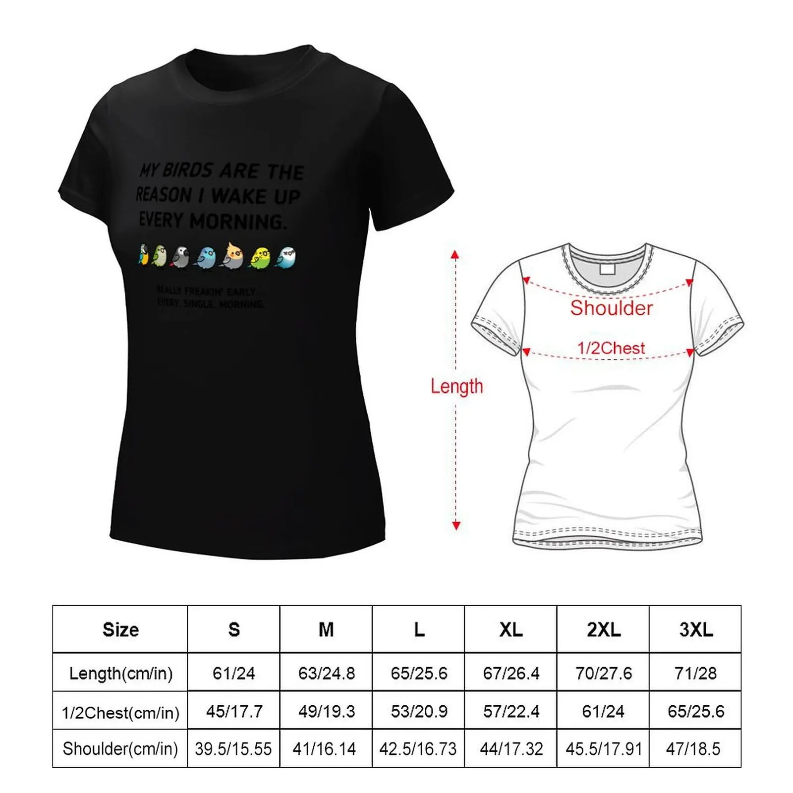 Early Birds T-Shirt lady clothes anime clothes Women clothing