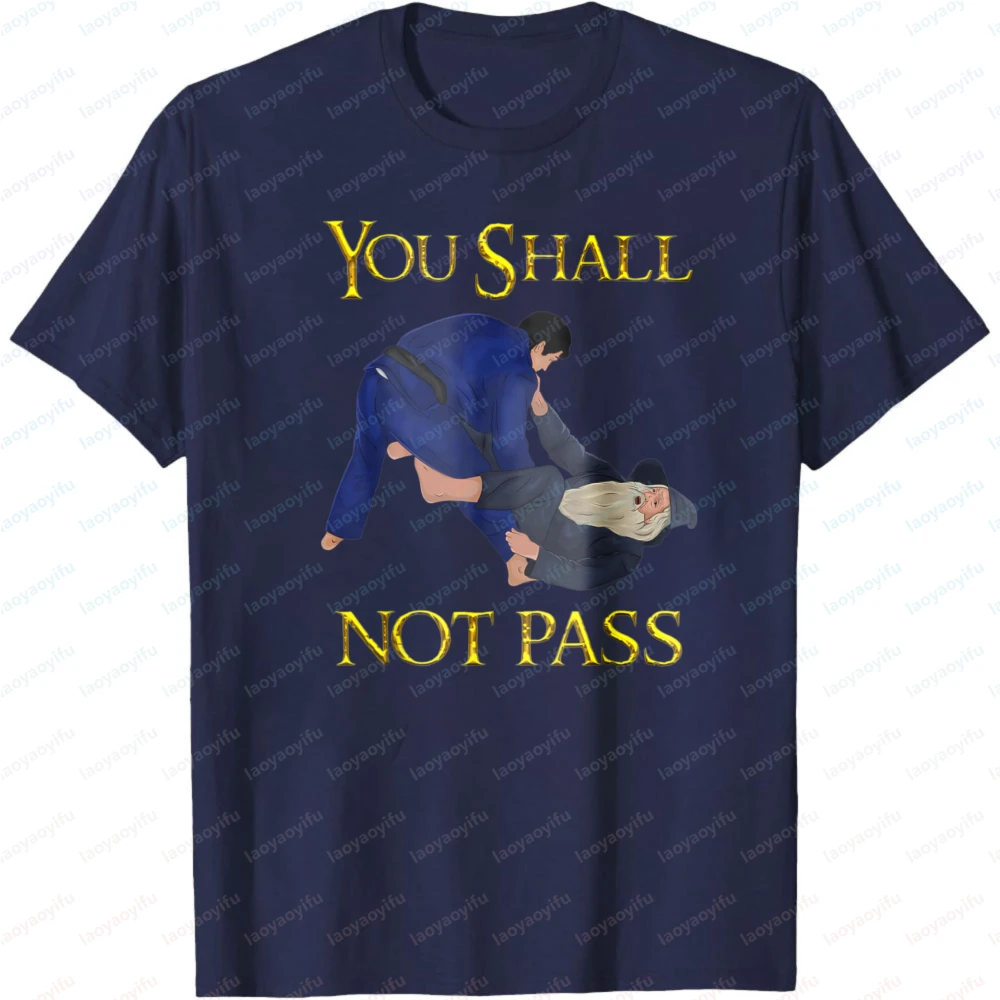 BJJ Judo Martial Arts You Shall Not Pass Graphic Tee Gift for Men Summer T Shirt Casual Fashion Short Sleeve Cotton Tees