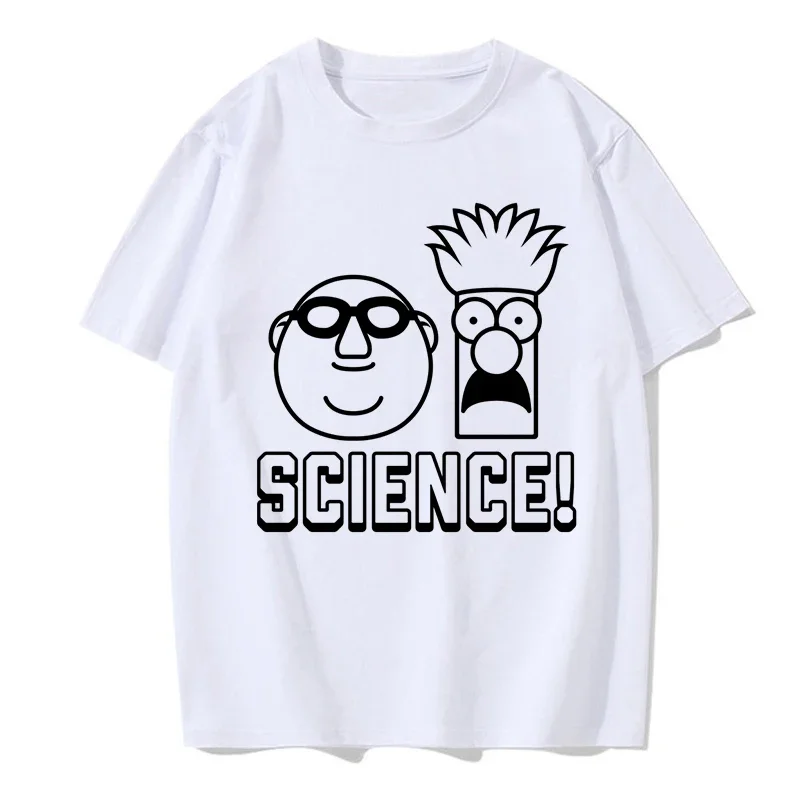 Muppet Science Graphic Tees Tops Men Women Funny T Shirt Anime Casual Shirt Vintage Y2k Tshirt Hip Hop Streetwear Gothic Clothes