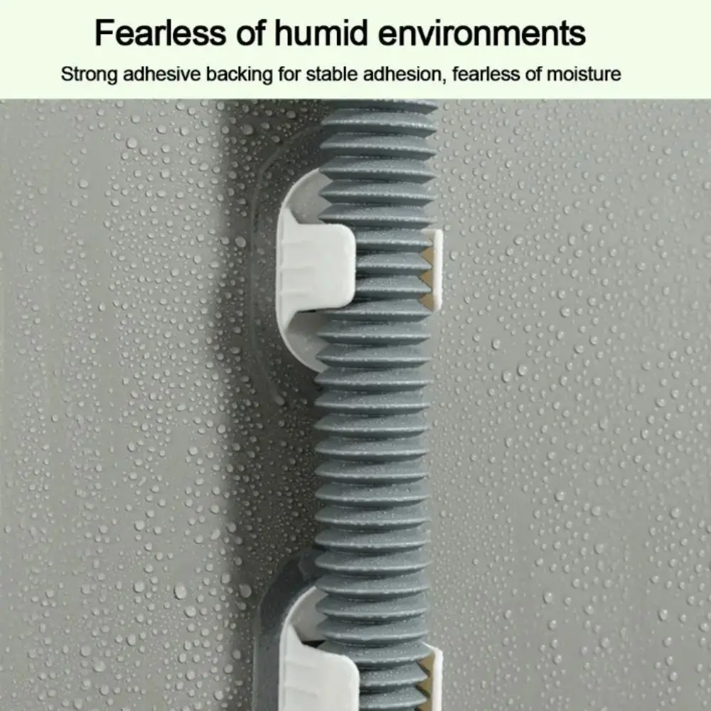 Fix Self-adhesive Pipe Clamp Hooks Plastic Non-punching Cable Clips 5pcs Fixed Buckle Pipe Support Drain Outlet Pipe