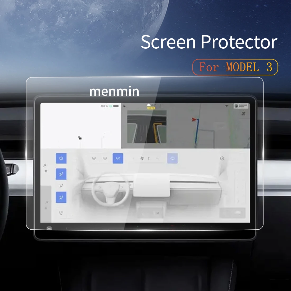 

Автомобильные наклейки Carplay Защитная пленка для экрана Dash из закаленного стекла Защитная пленка Diaplay Navigation Auto для 24 tesla model 3