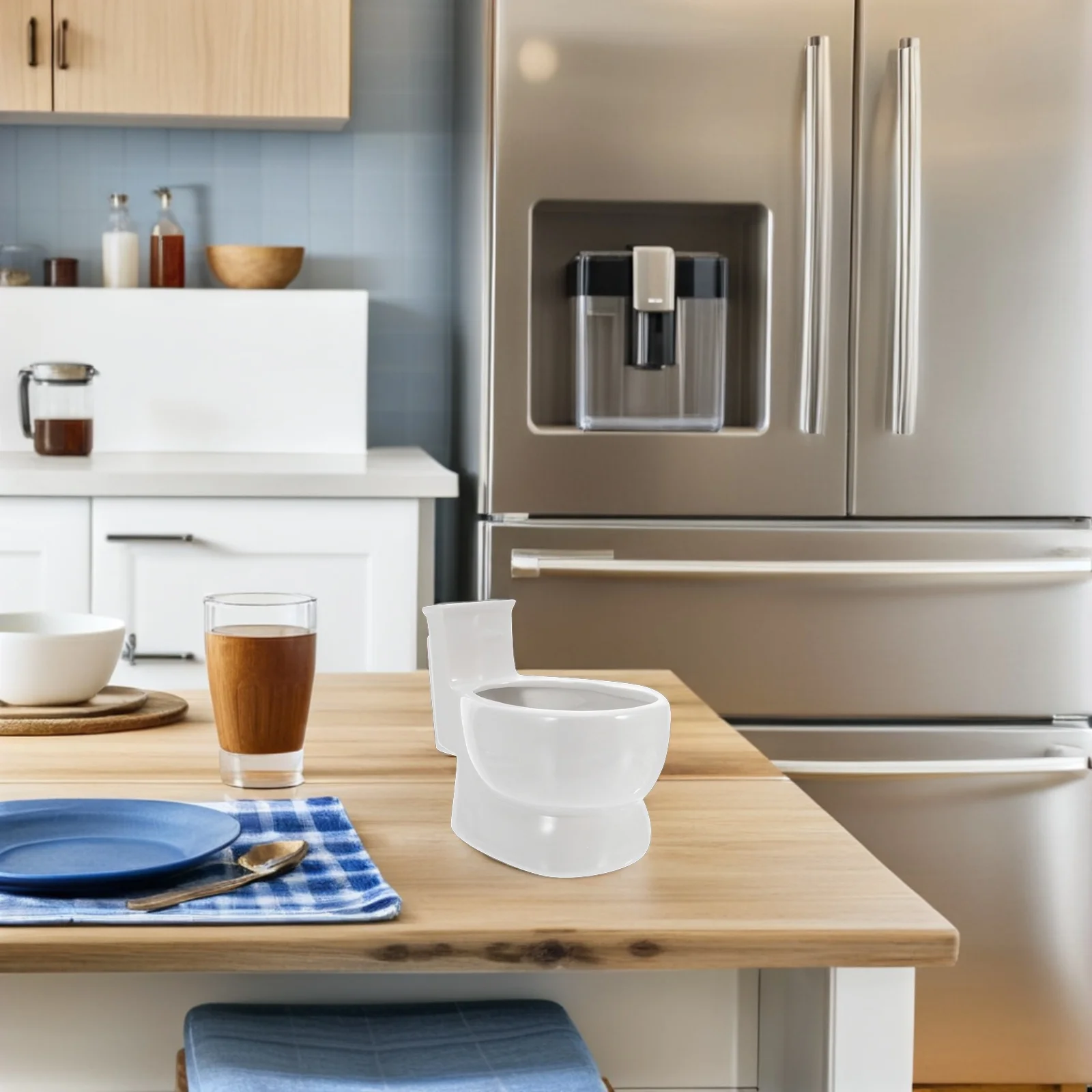 

2Pcs Toilet Mug Coffee Cups Creative Ceramic Funny Novelty Party Gift Candy Dish Flower Pot Dirty Coffee Mugs for Adults