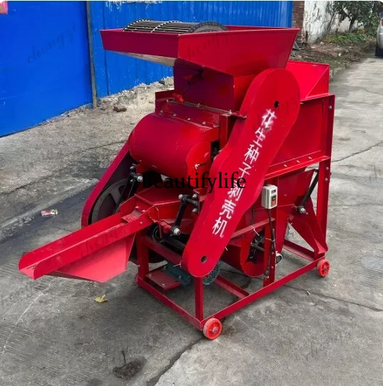 

SS81 double fan peanut shelling seed special secondary shelling does not hurt the red clothes shelling machine