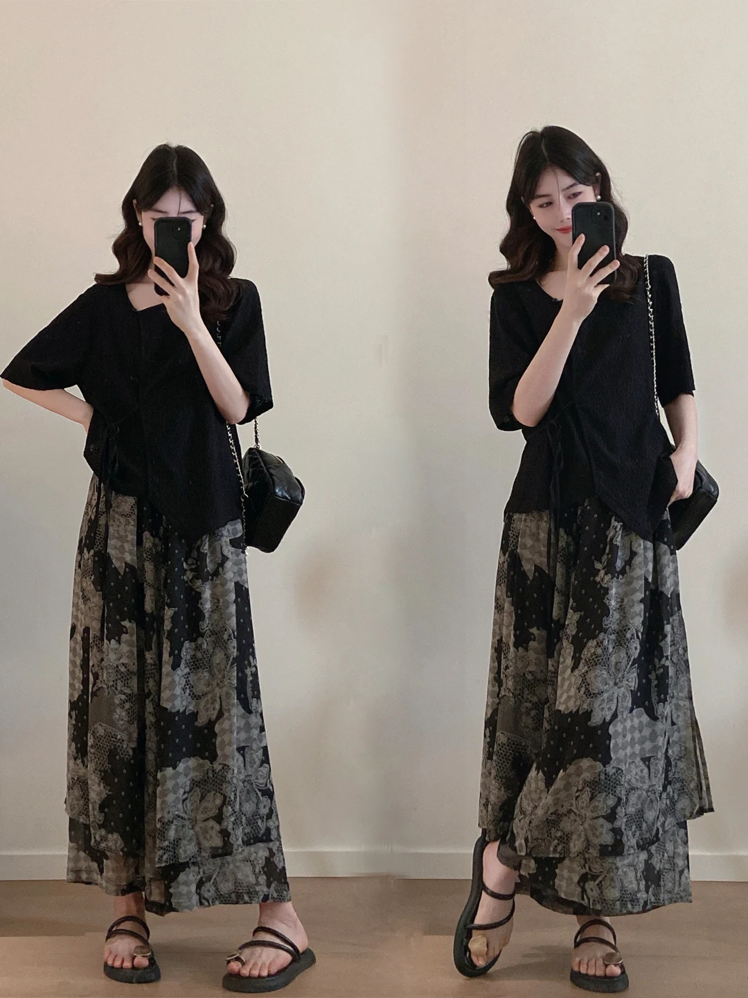 

plus Size Women's Summer Casual Loose Short Sleeve T-Shirt Hollow out Wide Leg Pants Two Piece Set Cool Feeling Comfortable Fit