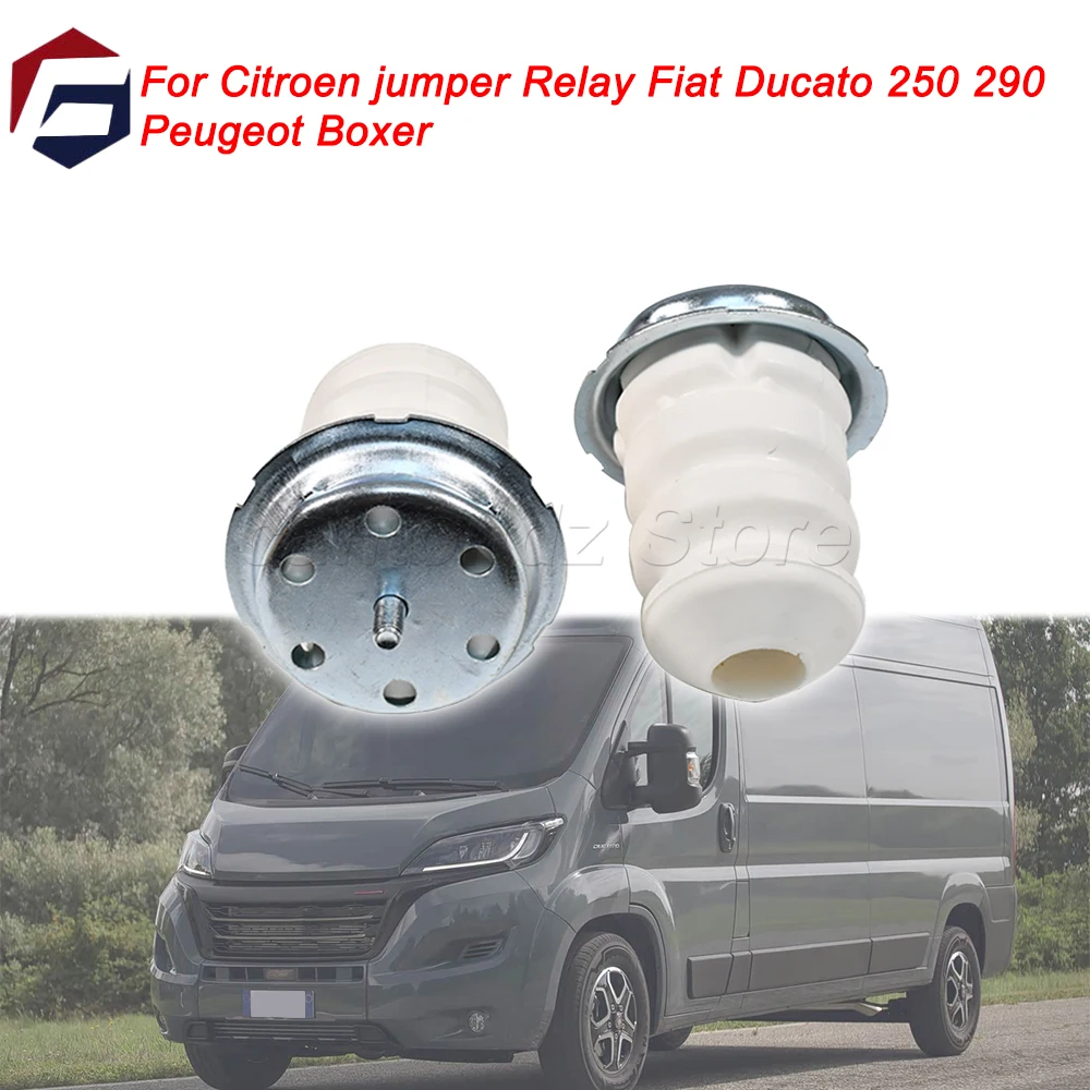 

2 Pcs Rear Spring Suspension Stop Bump Absorber Rubber For Citroen jumper Relay Fiat Ducato 250 290 Peugeot Boxer 1351266080