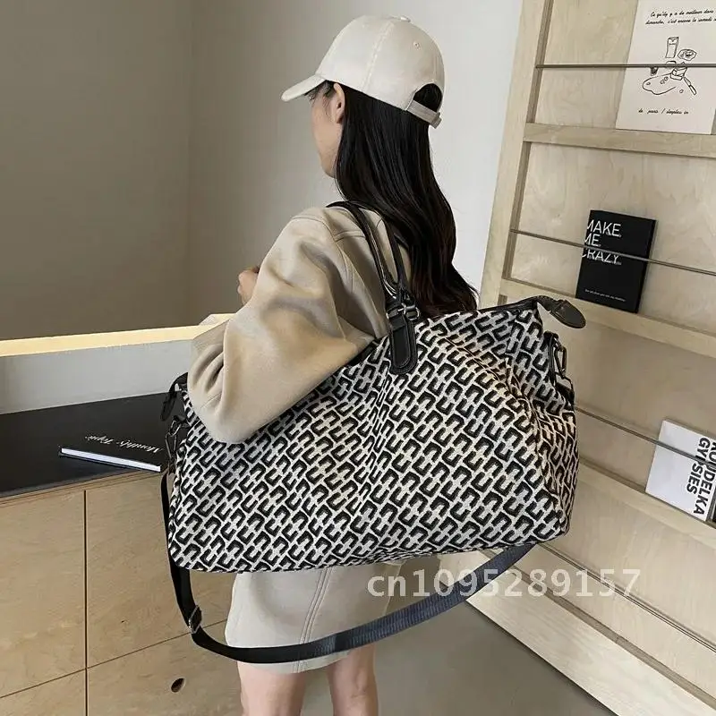 高品質の幾何学模様の大型旅行荷物トラベルバッグダッフル女性バッグ防水バッグサイズジム用プロモーションブランド