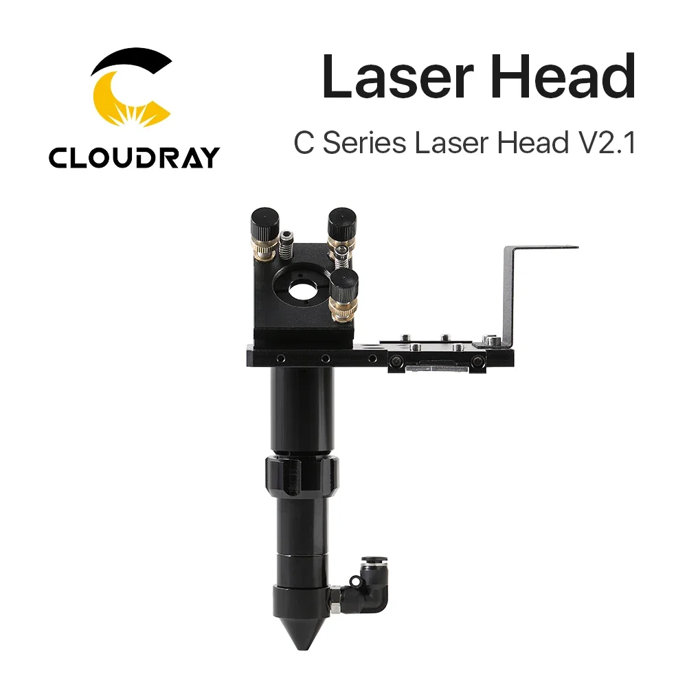 

Cloudray C Series CO2 Laser Head Dia.18 FL38.1& Dia.20 FL50.8 / 63.5/101.6mm Mount for Laser Engraving Cutting Machine(Black)