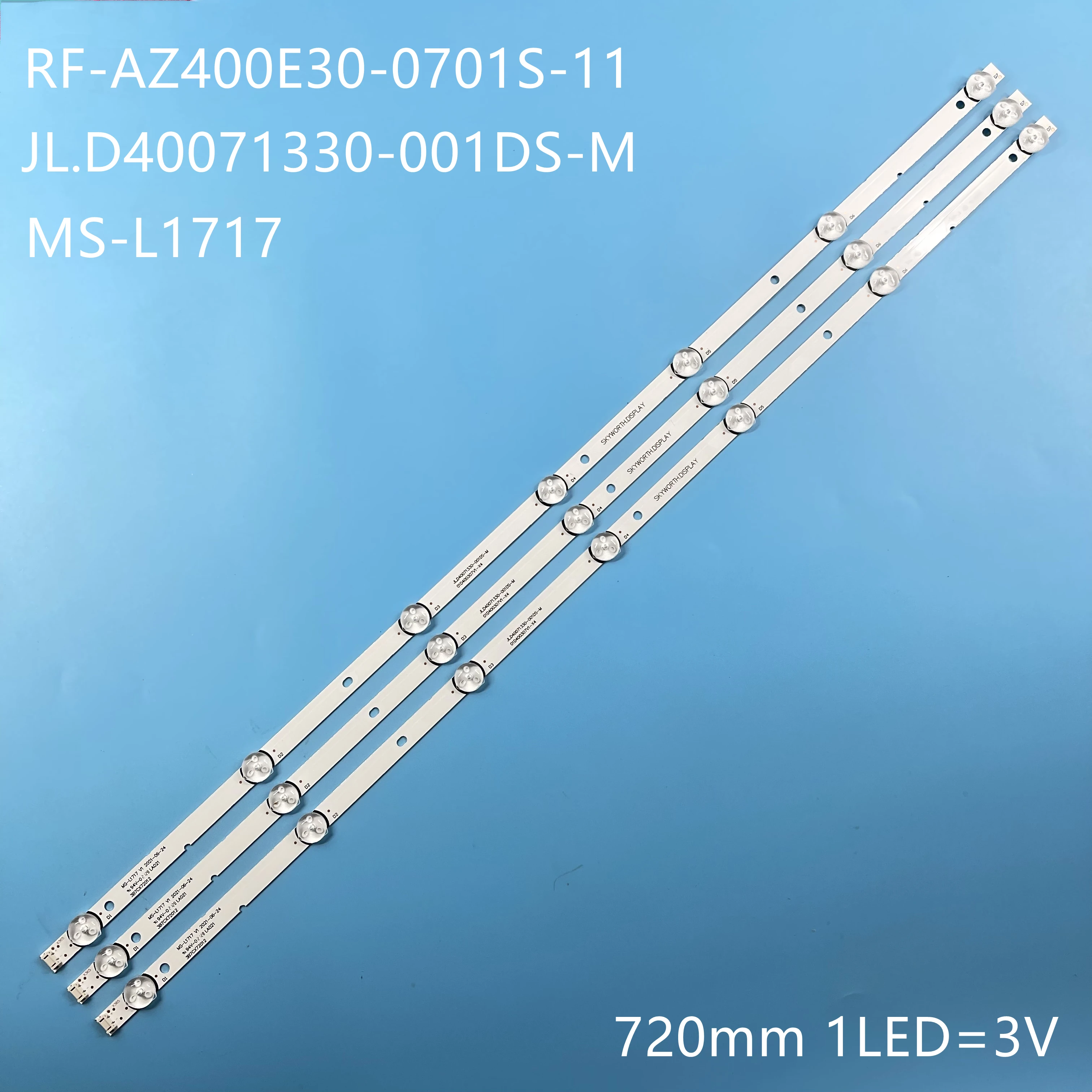 Listwa oświetleniowa LED 7 lampa do MS-L1717 40 l3750vm 40 l48504b 40 l48804m 40 l4750a RF-AZ400E30-0701S-11 01D400307V1-X5