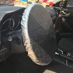Car Sun Shade Cover Steering Wheel Sun Block For G-M Or Most SUVs Trucks And Many More Car Heat Insulation Accessories