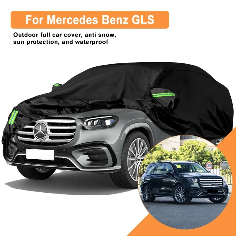 

Full Car Cover for Mercedes Benz GLS X166 X167 580 W167 Outdoor Use - Waterproof Snowproof Sunshade Auto Protection Accessories