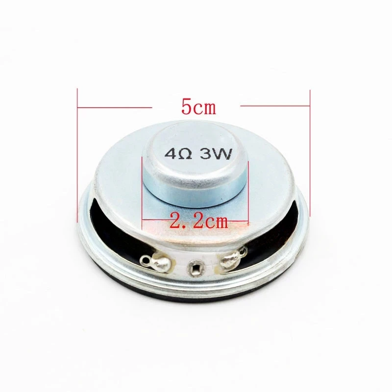 SOTAMIA 2 ชิ้น 50 มิลลิเมตรมินิแบบพกพาลําโพงเสียง 2 นิ้ว 4 โอห์ม 3 วัตต์ 8 โอห์ม 2 วัตต์ DIY เพลงลําโพงบลูทูธสเตอริโอบ้านลําโพงไฮไฟ