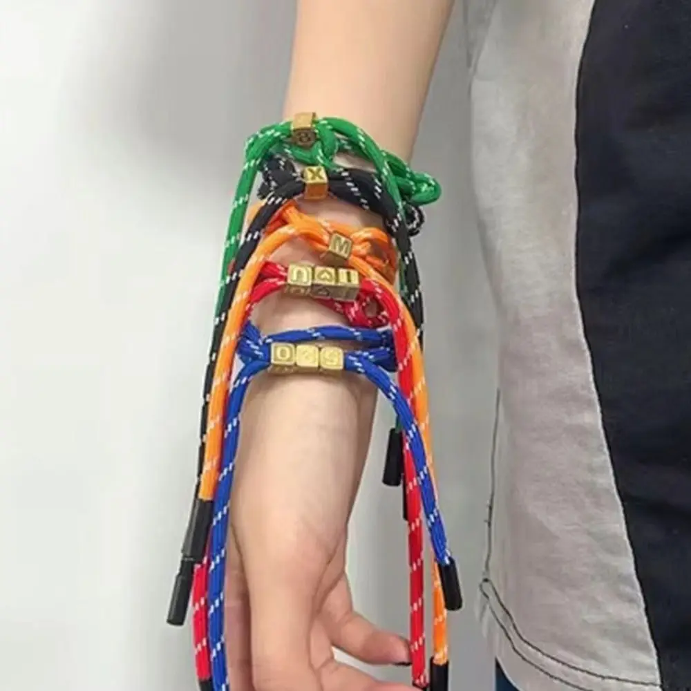 Summer Nylon Rope Braided Bracelet Couple Bracelet Colored Rope String Sports Bracelets Bag Accessories Ankle Bracelet