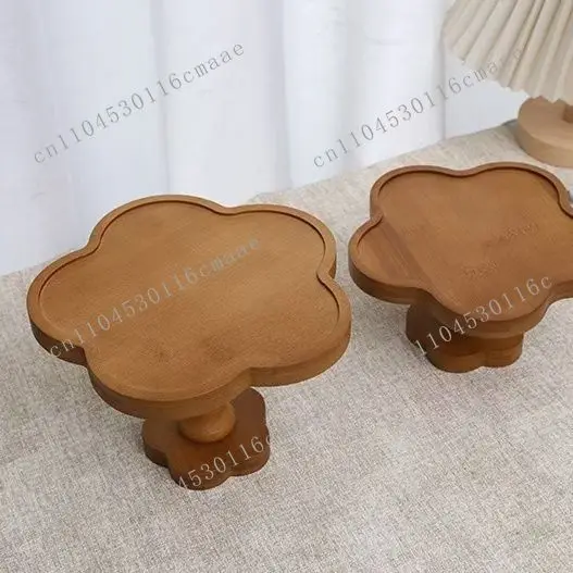 

New Lace Wooden Tray, High Foot Tray, Storage High Foot Tray