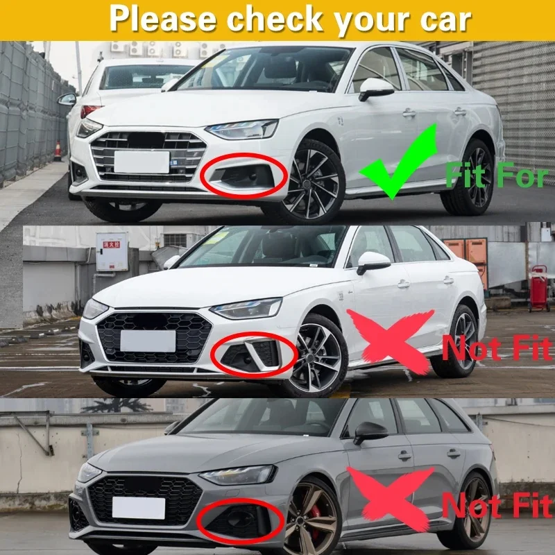 Black Honeycomb Front Bumper Grille, RS4 Style Hood Grill A4/S4 B9.5 2020‑2025, Fit Standard Version, Not Fit Sport / S