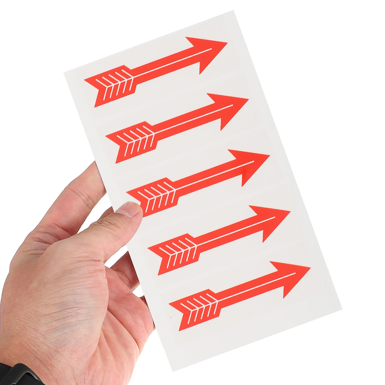 

10 Pcs Warning Arrow Sign Indicating Direction Sticker Caution Stickers Indicator Equipment Decal